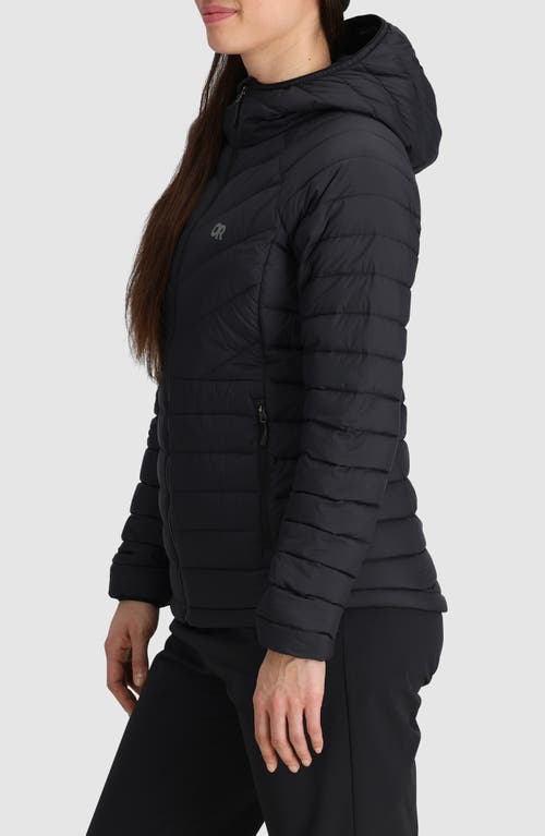 Outdoor Research Transcendent Water Resistant 800 Fill Power Down Jacket In Black