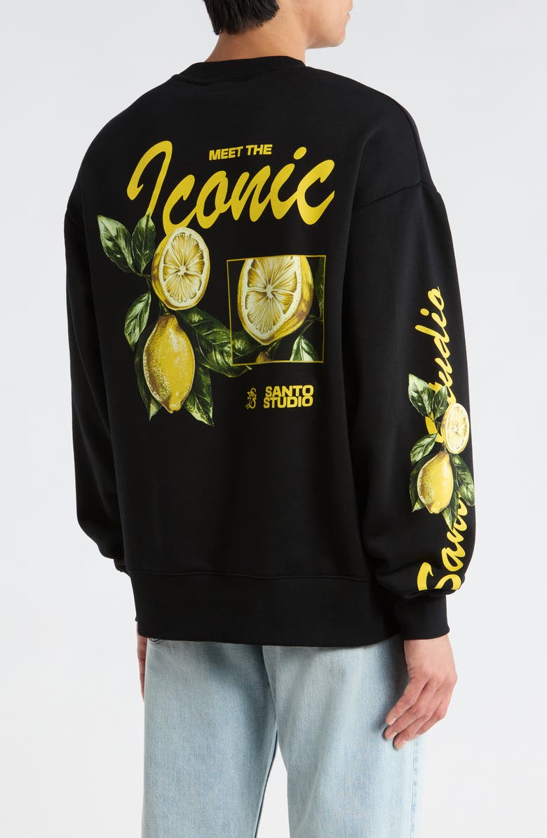 SANTO STUDIO Jett Lawrence Edition Iconic Fleece Sweatshirt, Alternate, color, Black