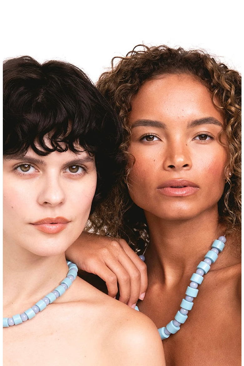 Bead One Sundry Necklace, Alternate, color, Pool & Blue Lace Agate