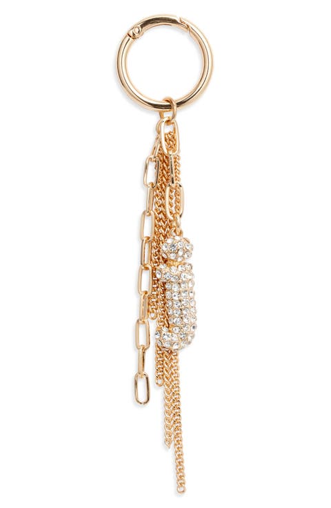 Pavé Crystal Inital Bag Charm