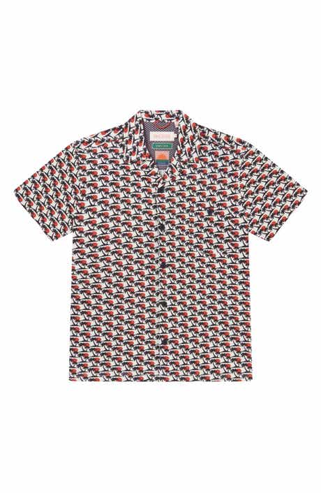 Sealskinz Bexwell Palm Tree Short Sleeve Button-Up Shirt