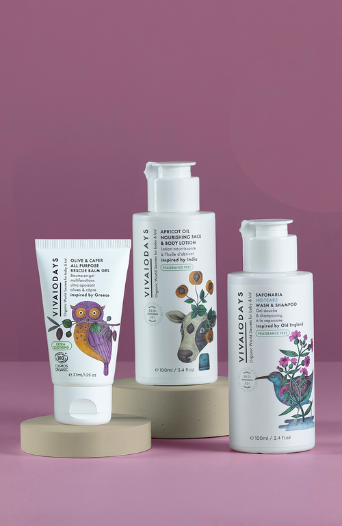 Vivaiodays Daily 3-step Ritual Bundle Cleanse, Hydrate, Soothe For Extra Sensitive Skin In White