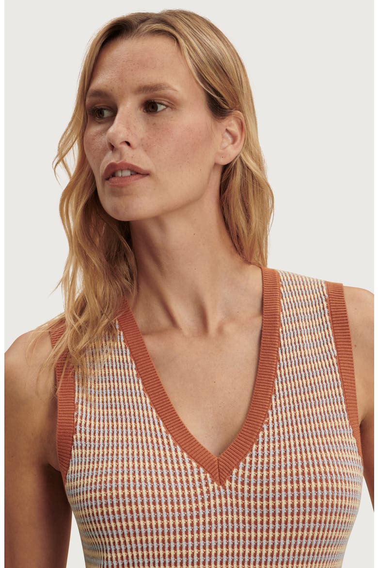 Albane Knit Cotton Midi Dress, Alternate, color, CARAMEL CLAY