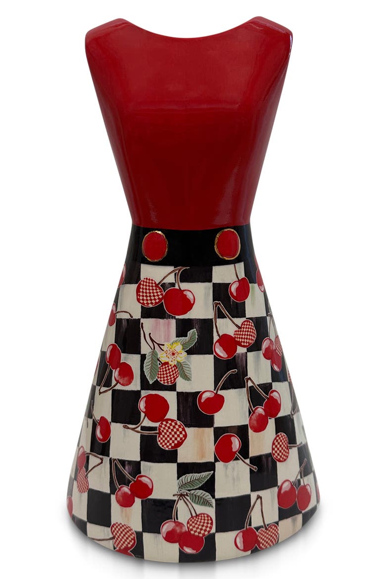 Mon Cheri Tall Dress Vase, Main, color, BLACK