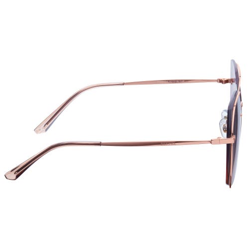 Bertha Renata Sunglasses In Rose Gold/pink