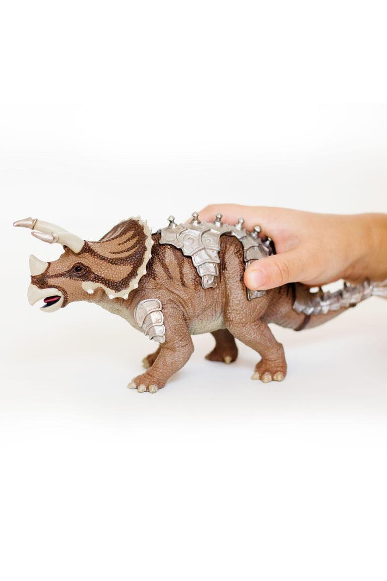 Armored Triceratops Kids Toy Figure, Alternate, color, None