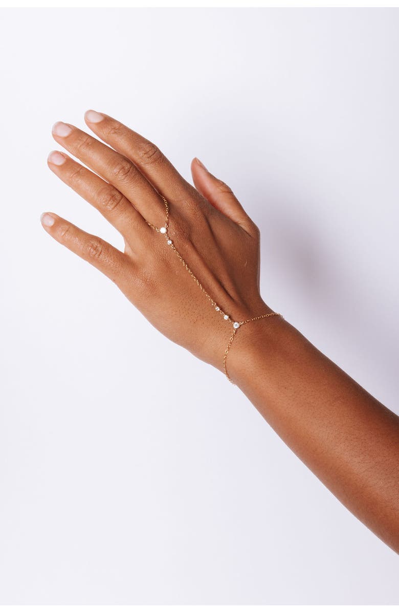 Set & Stones Miley Hand Chain, Alternate, color, Gold