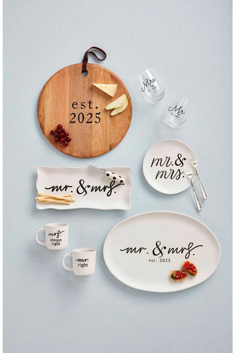 Mr. & Mrs. 2025 Platter, Alternate, color, WHITE