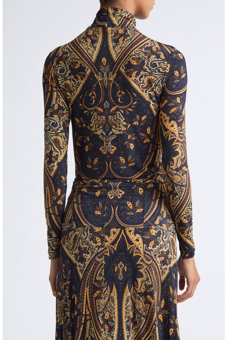 Aurelia Long Sleeve Jersey Top, Alternate, color, TWILIGHT PAISLEY
