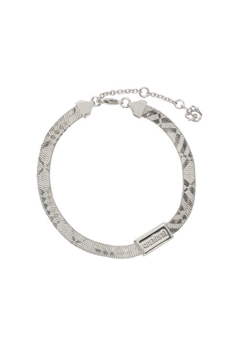 Engraved Check Bracelet
