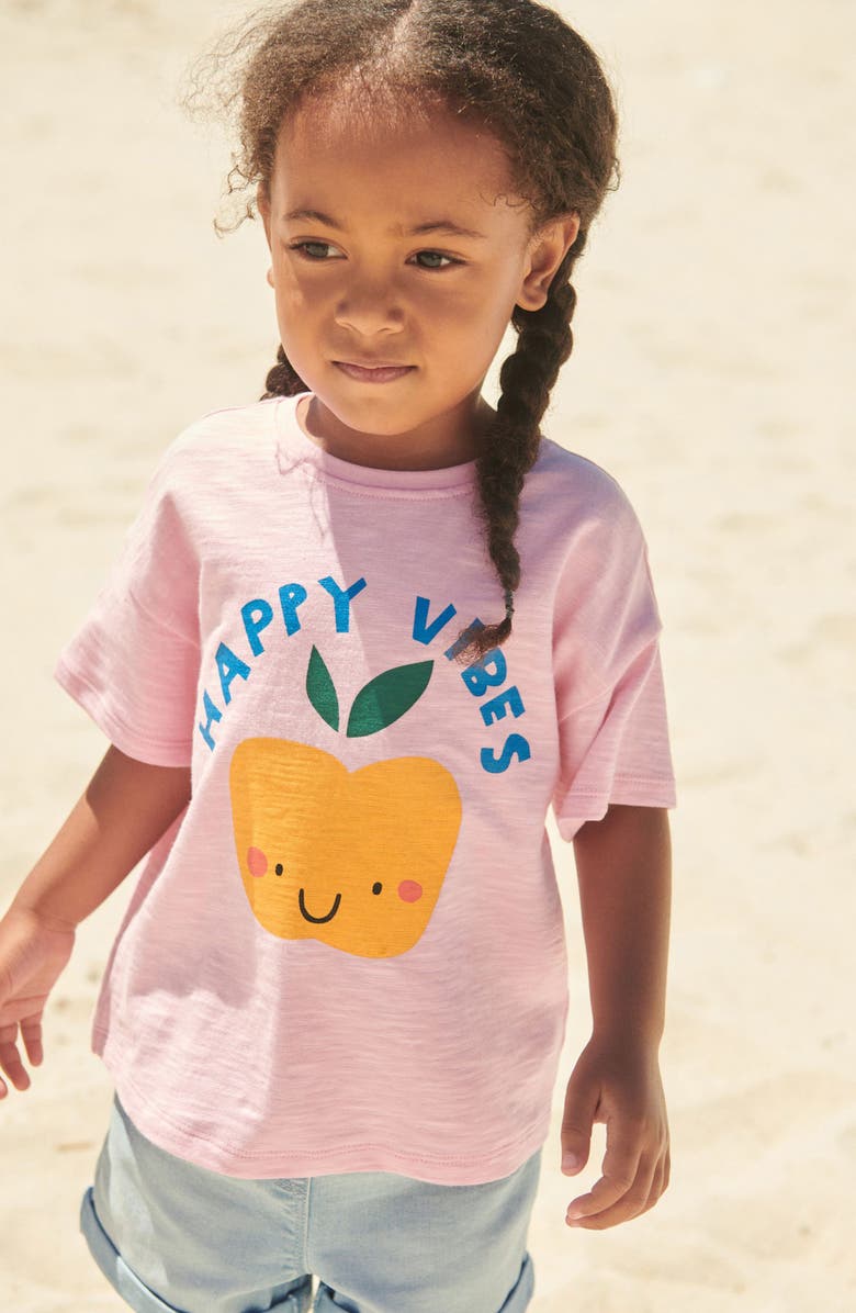 NEXT Kids' Cotton Graphic T-Shirt, Alternate, color, Pink
