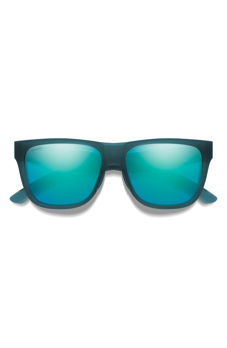 Smith Lowdown 2 55mm ChromaPop<sup>™</sup> Glass Polarized Sunglasses, Main, color, Pacific Crystal / Opal