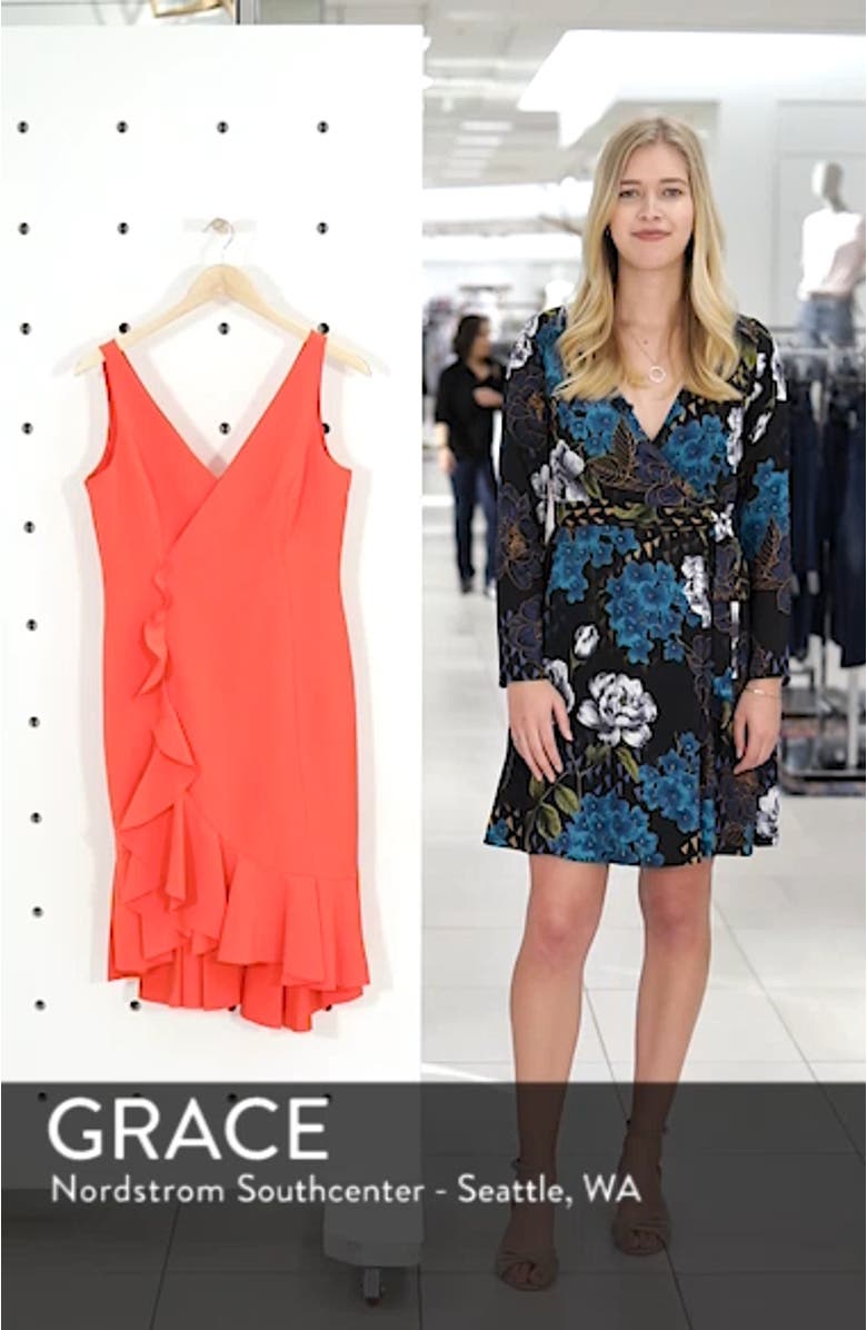 Laguna Ruffle Sheath Dress, sales video thumbnail