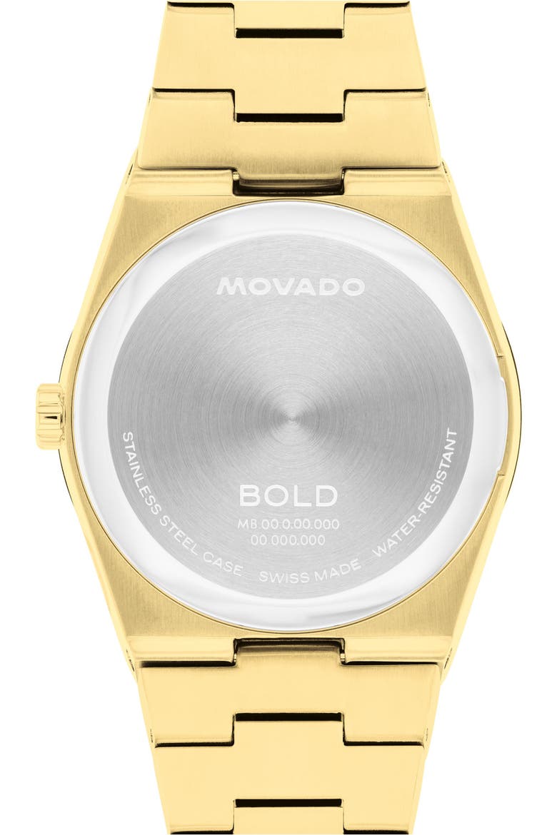 Bold Quest Bracelet Watch, 35mm, Alternate, color, WHITE DIAL