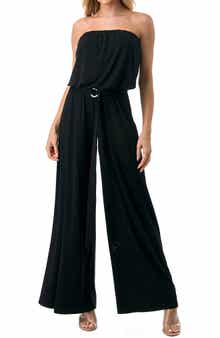O.L. Strapless Wide Leg Jumpsuit