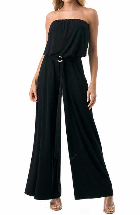 O.L. Strapless Wide Leg Jumpsuit