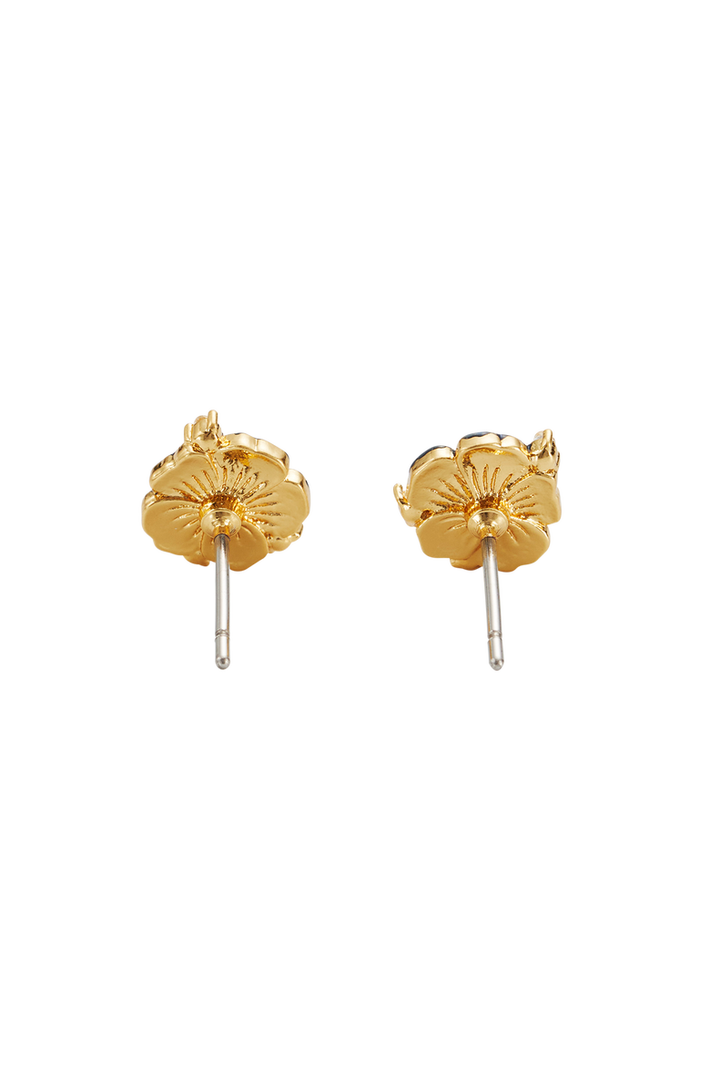 Larkspur Stud Earrings, Alternate, color, Gold