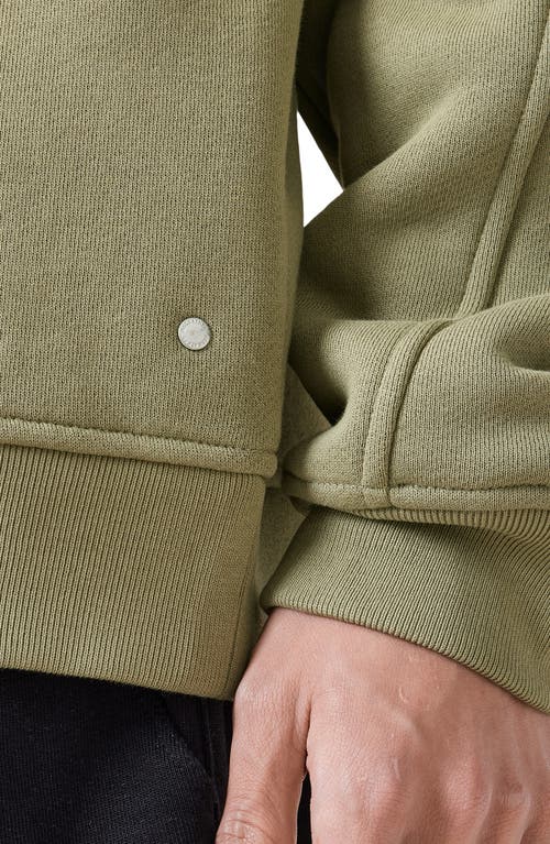 Allsaints Haven Embroidered Logo Oversized Sweatshirt In Light Ash Green