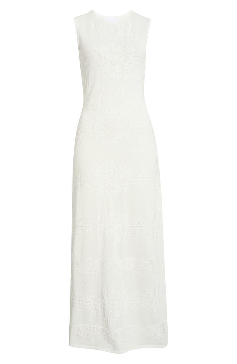 ALIGNE Ashley Paisley Jacquard Cotton Blend Dress, Alternate, color, White