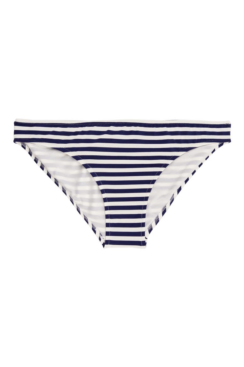 Isabella Stripe Maternity Bikini Bottoms, Alternate, color, NAVY/ WHITE