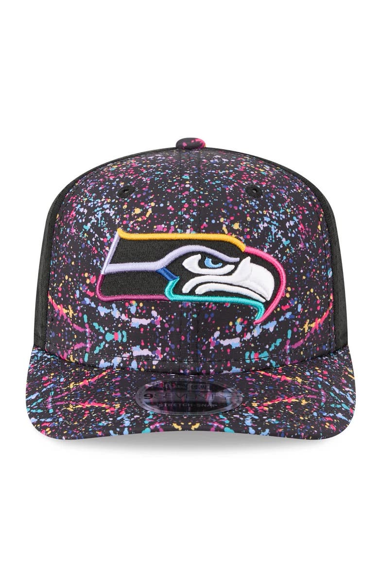 New Era Men's New Era Black Seattle Seahawks 2025 NFL Crucial Catch 9SEVENTY Adjustable Hat, Alternate, color, Black