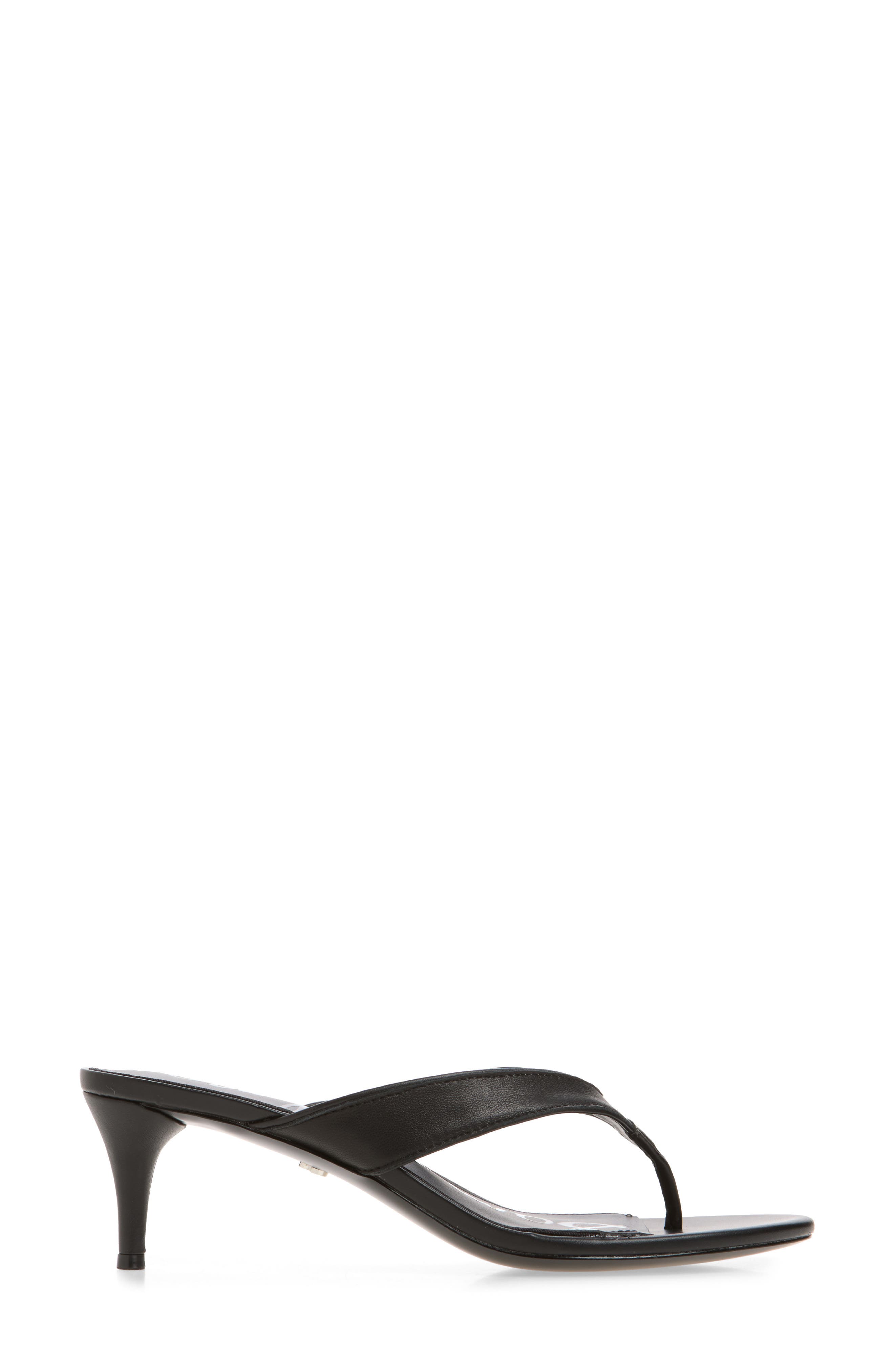 Sam Edelman Amie Kitten Heel Flip Flop, Alternate, color, Black