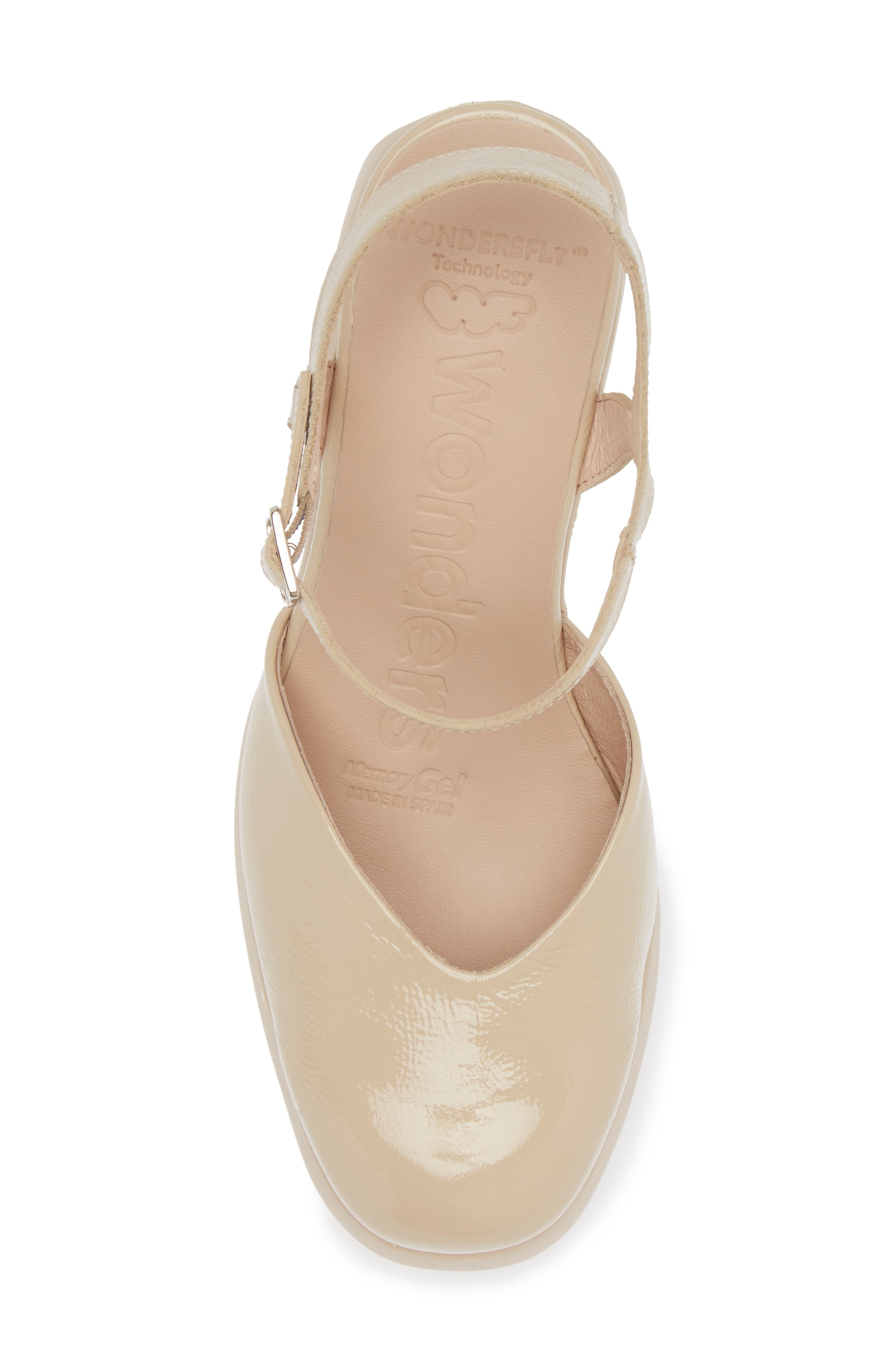 Wonders Juana Platform Pump, Alternate, color, Lack Natural