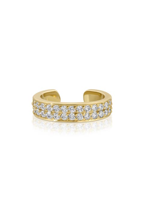 Double Row Diamond Ear Cuff
