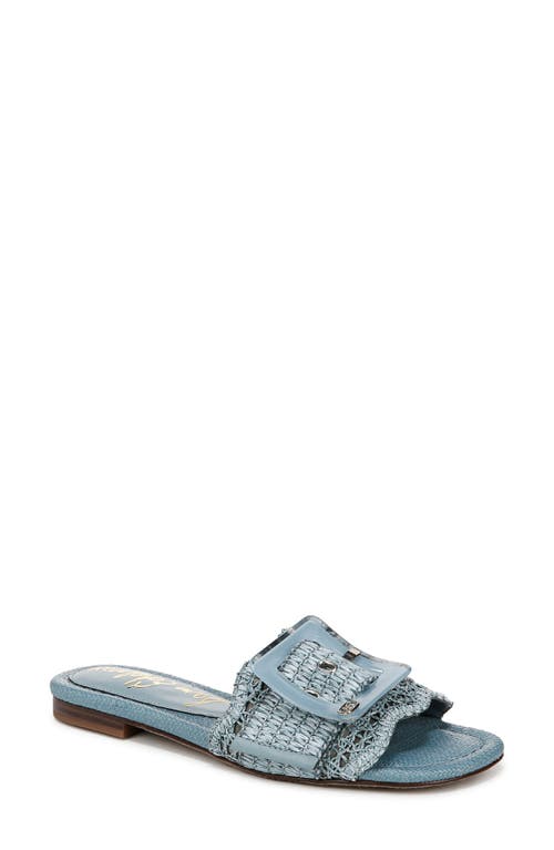 SAM EDELMAN SAM EDELMAN BAMBI RAFFIA BUCKLE SLIDE SANDAL