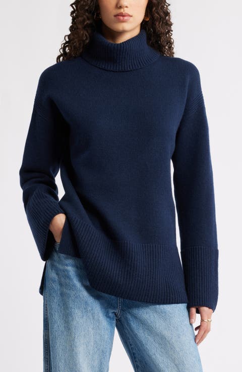 Wool & Cashmere Turtleneck Sweater