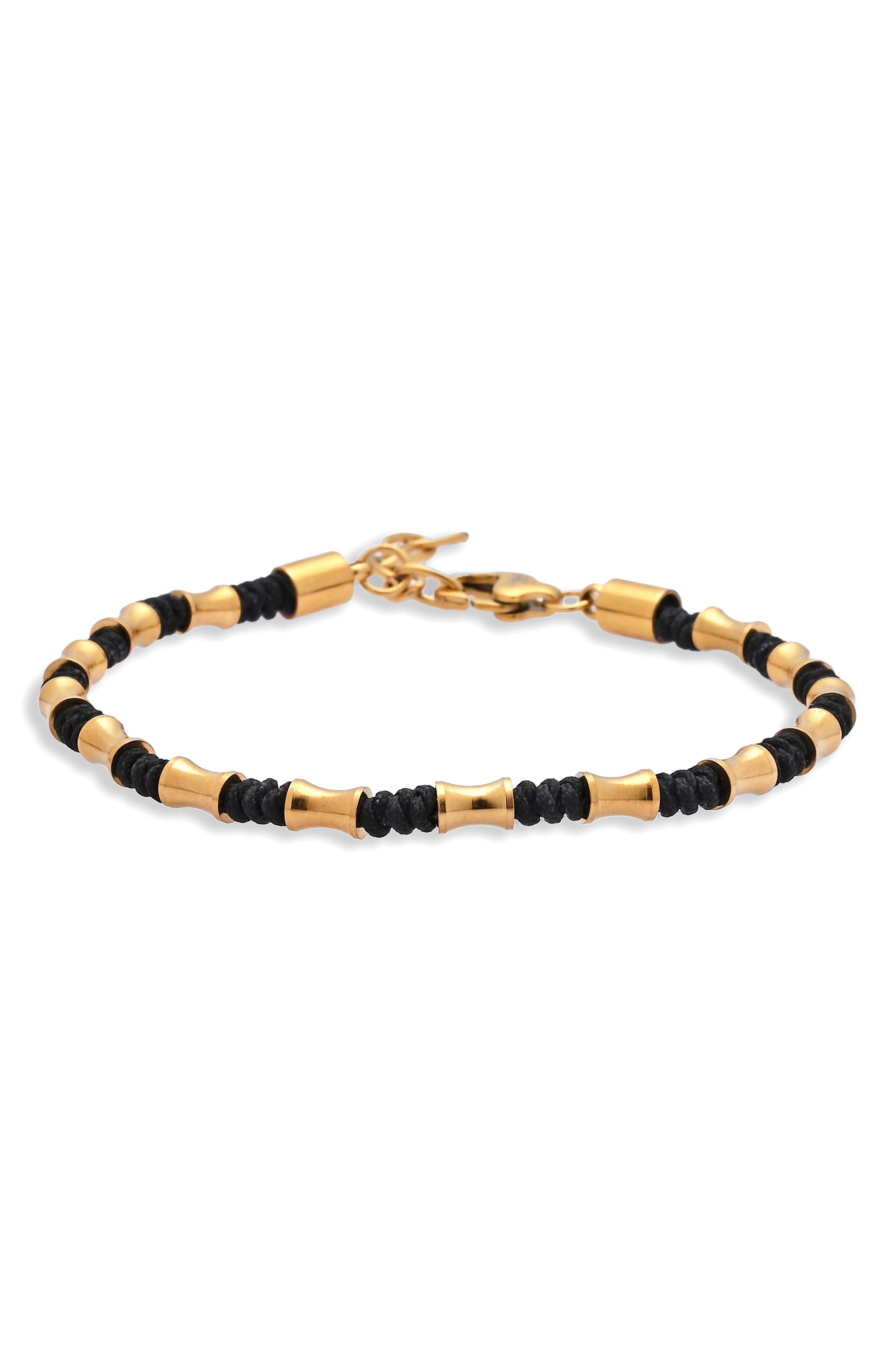 EYE CANDY LOS ANGELES Men's Barrel Beaded Bracelet