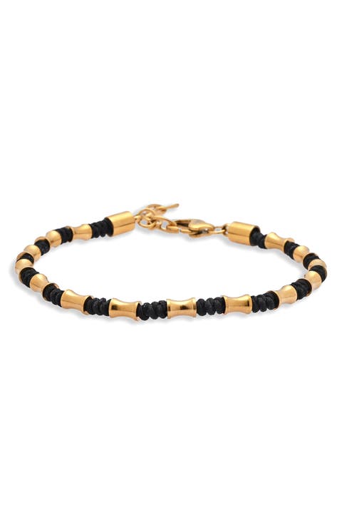 Men's Barrel Beaded Bracelet