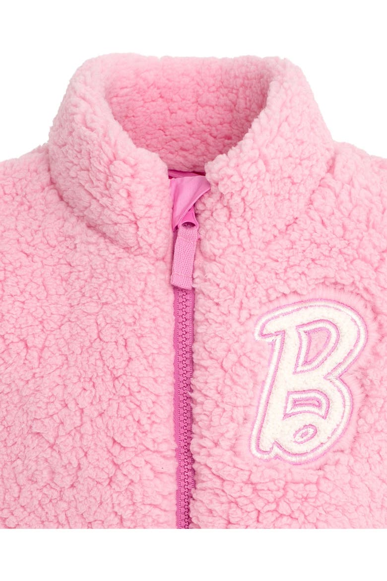 Zip-Up Fleece Vest, Alternate, color, Blush Pink