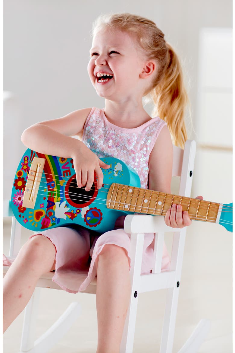 Flower Power Guitar, Alternate, color, POWDER BLUE