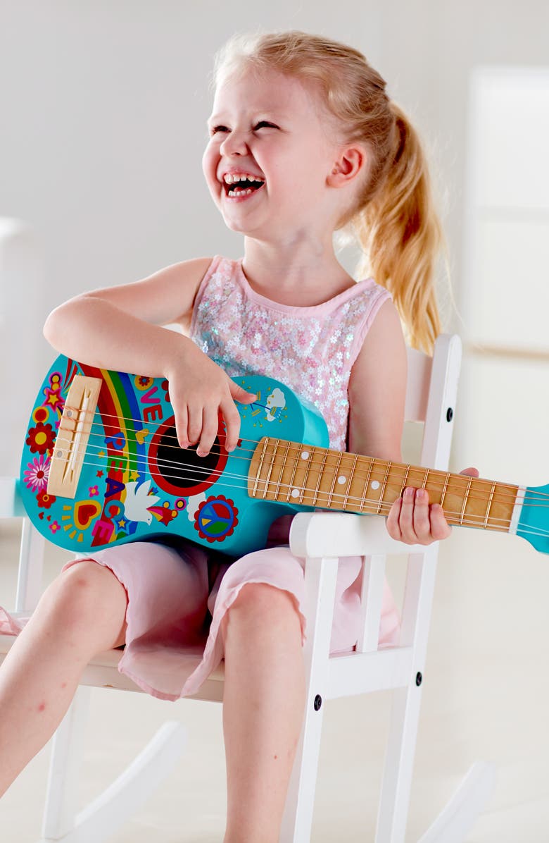 Hape Flower Power Guitar, Alternate, color, Powder Blue