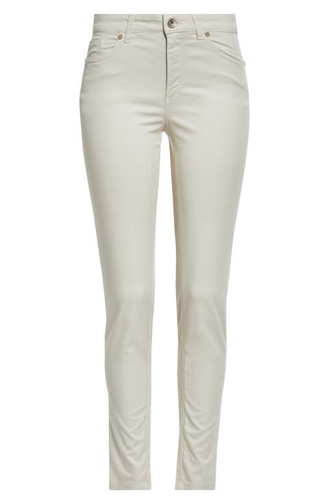 パンツ ELEVENTY Women Straight Pants K80PANG03 TES0G12501N White Eleventy Straight Leg Pants in White | Lyst
