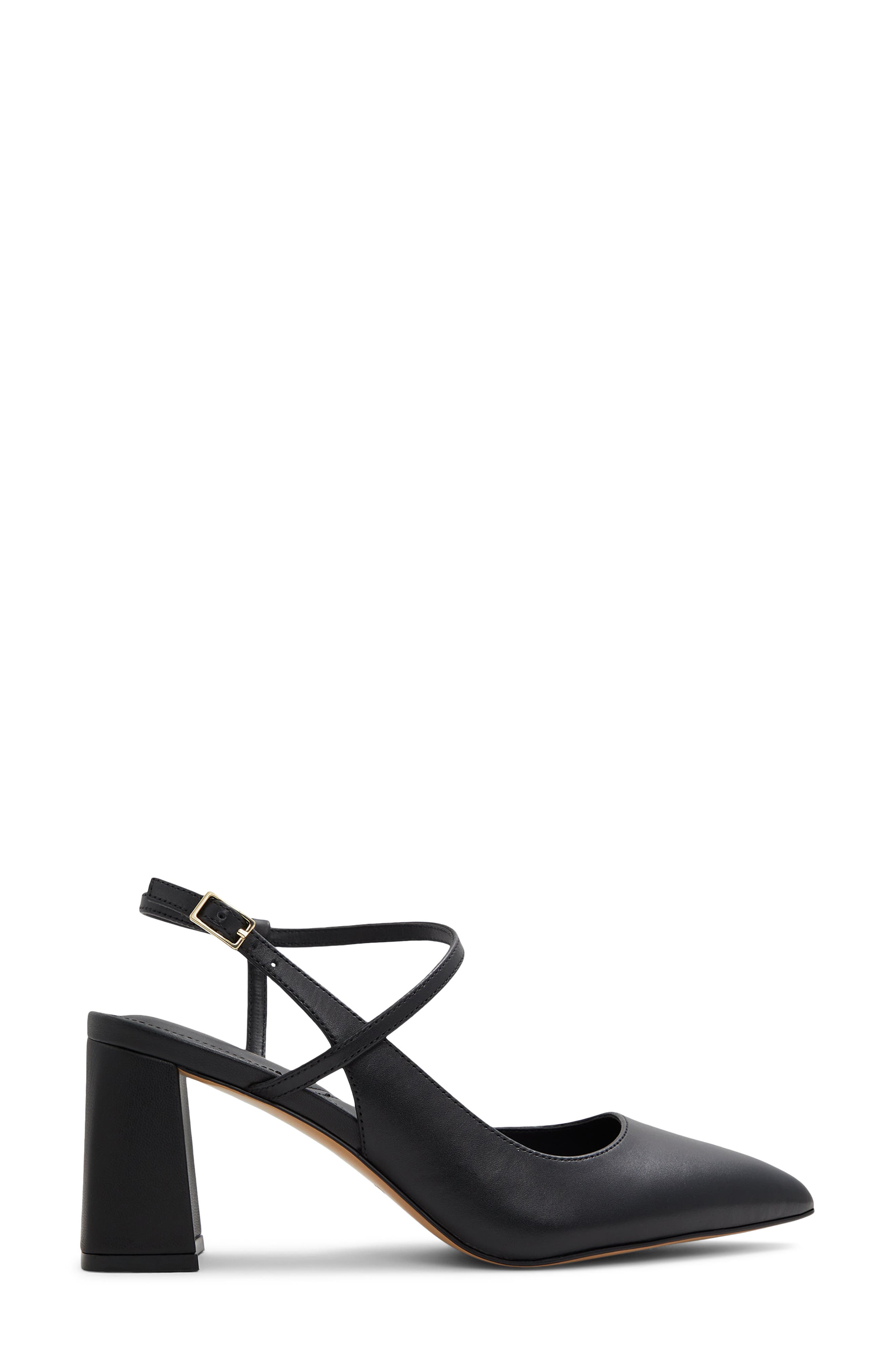 ALDO Laura Block Heel Strappy Pump, Alternate, color, Black