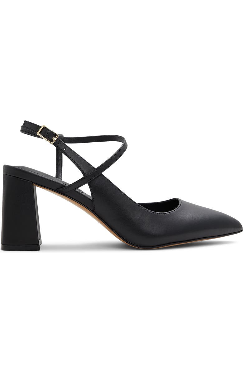 ALDO Laura Block Heel Strappy Pump, Alternate, color, Black
