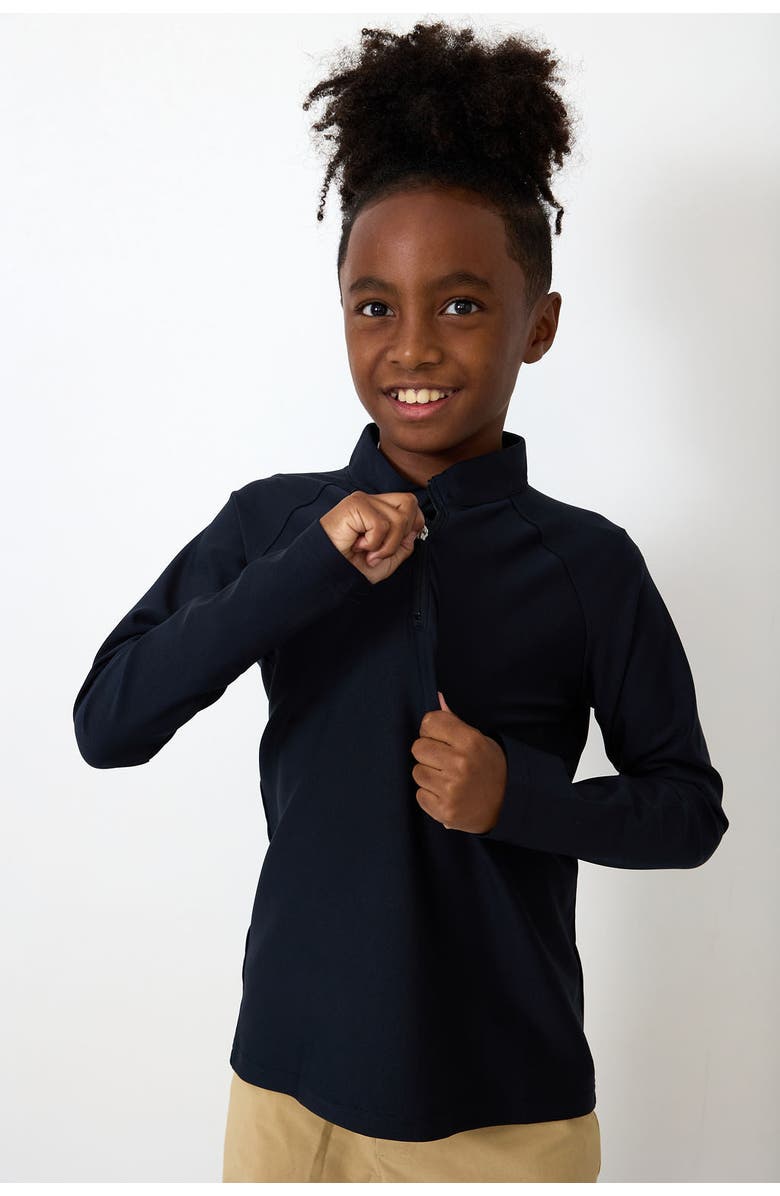 Courtside Kids Boys Half Zip, Alternate, color, Black