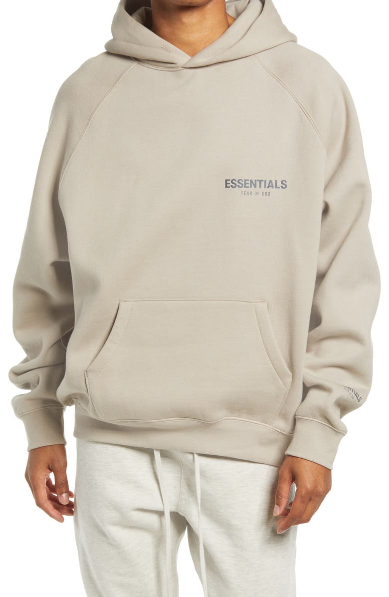 Fear of God Essentials Cotton Blend Pullover Hoodie, Main, color,