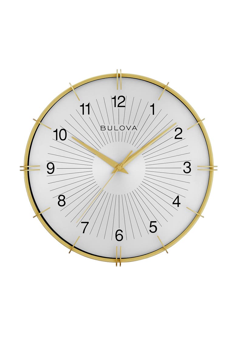 Citatation Retro Wall Clock, Main, color, White