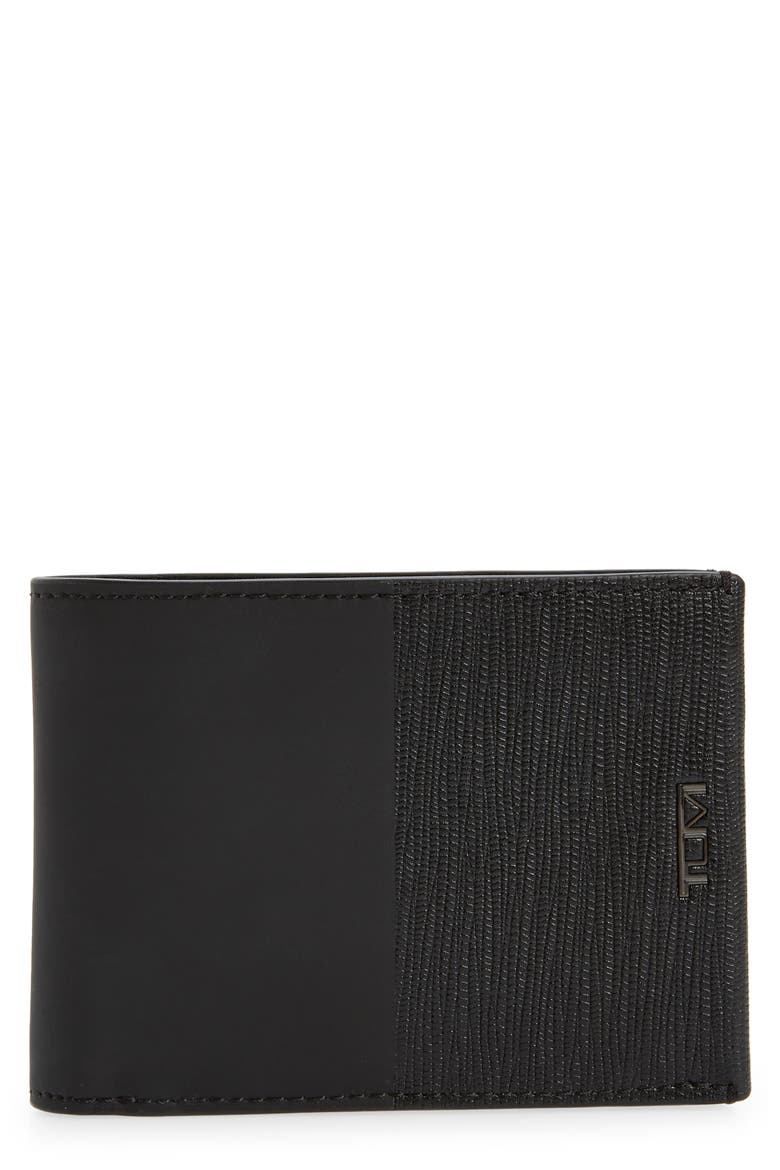 Double Billfold, Main, color, BLACK/ BLACK