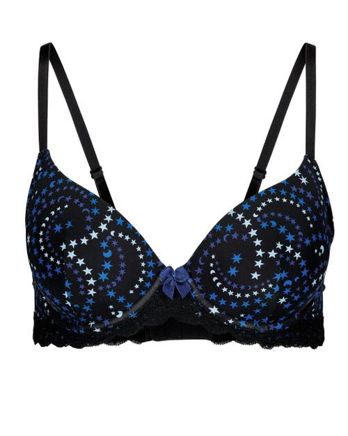 Shop Adore Me Kati Contour Demi Bra In Novelty Black