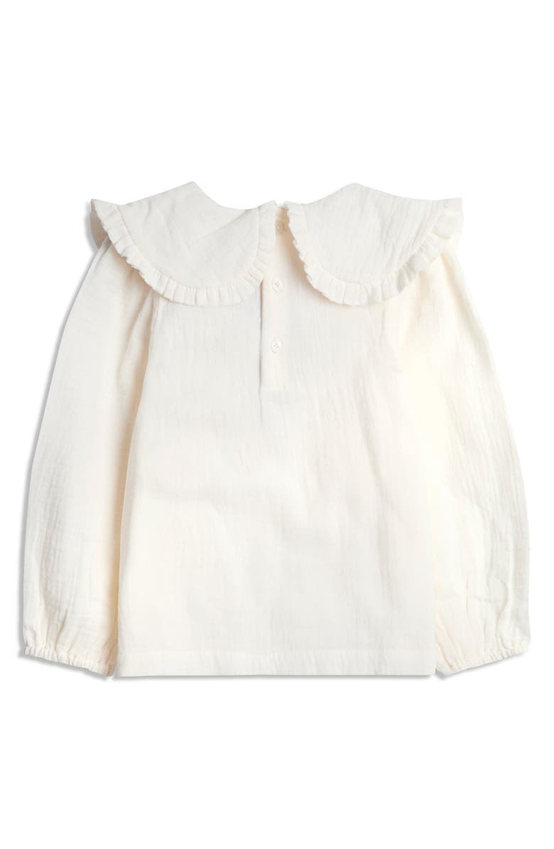 JOJO MAMAN BEBE Embroidered Cotton Shirt & Corduroy Pinafore Dress Set, Alternate, color, Rose