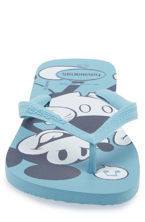 Havaianas X Disney Tranquility Flip Flop In Tranquility Blue