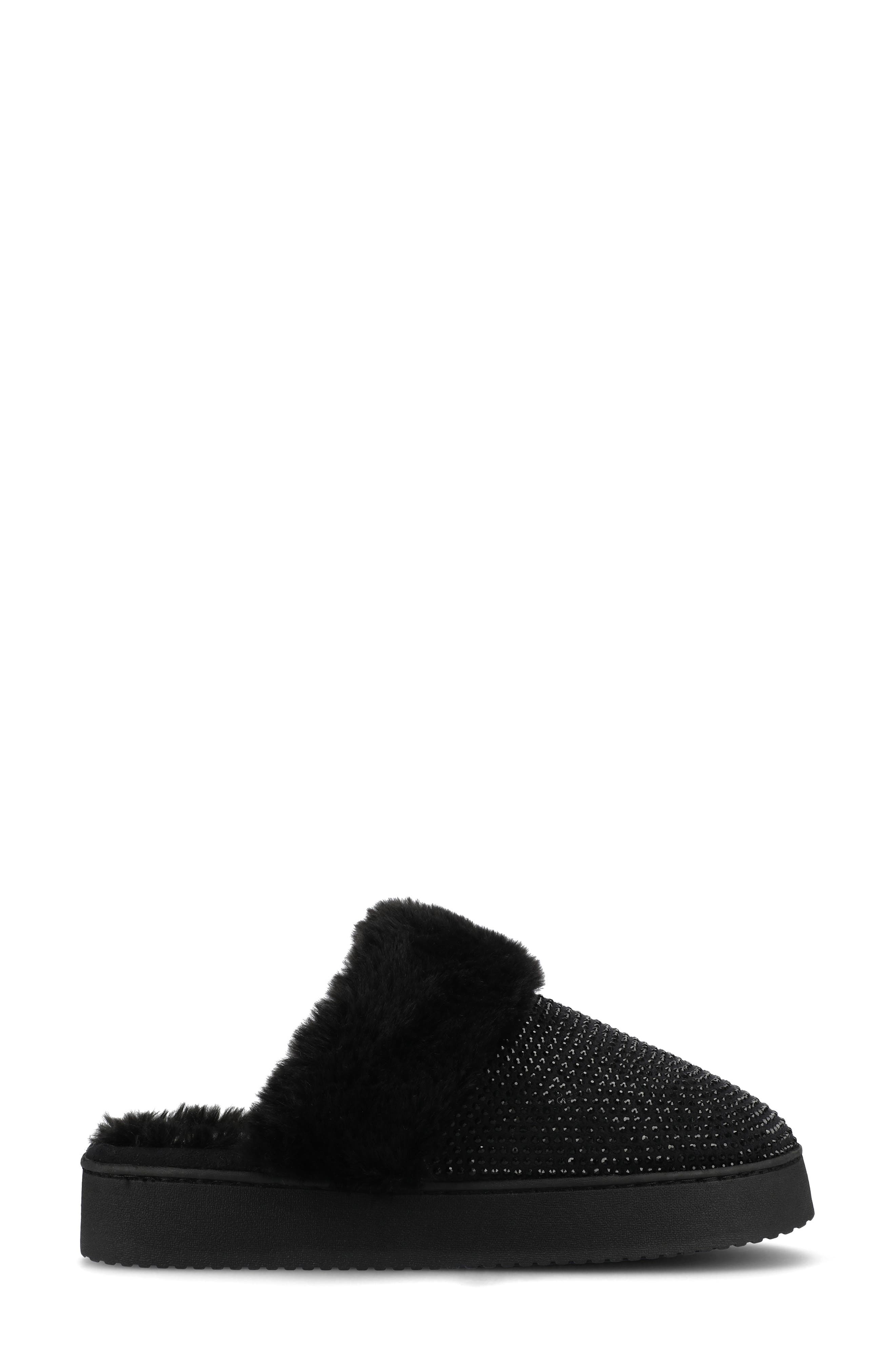 Journee Collection Ember Faux Shearling Slipper, Alternate, color, 