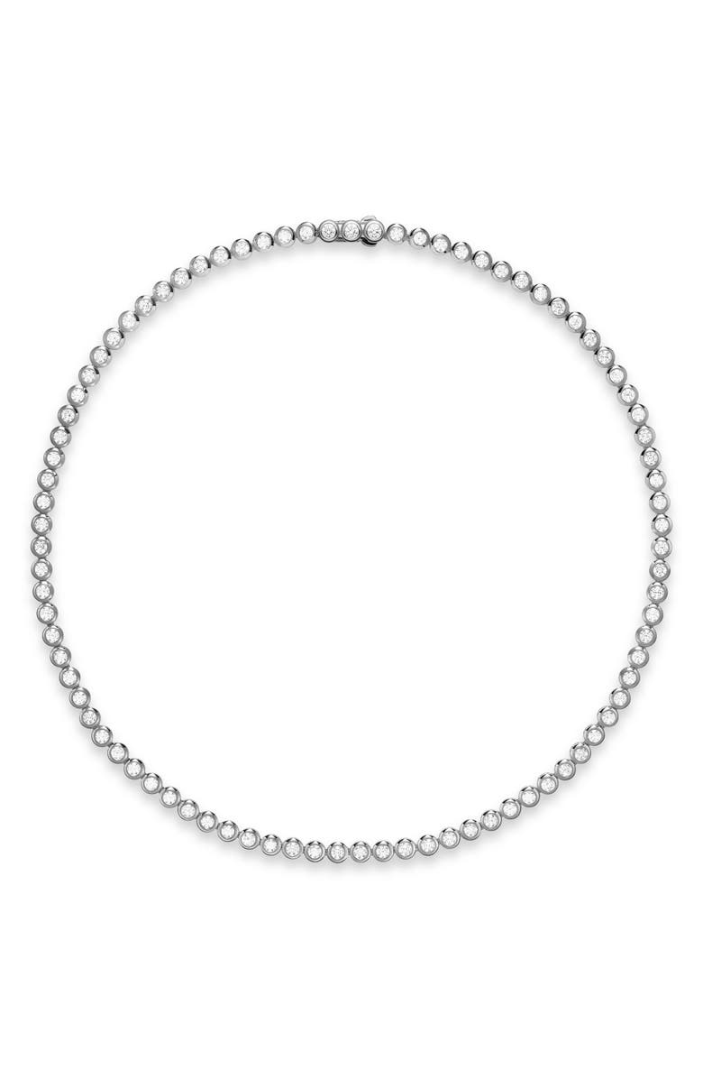 David Yurman Bezel Set Diamond Tennis Necklace, 4.7mm, Alternate, color, Metallic Gold