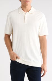 Robert Barakett Gianluca Textured Herringbone Polo