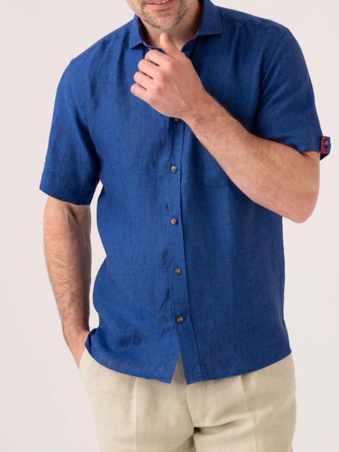 Short Sleeve Linen Shirt