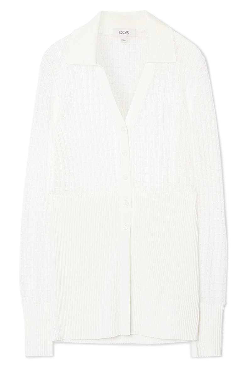 Slim Fit Cardigan, Main, color, WHITE LIGHT